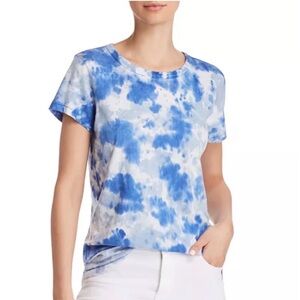 Rag & Bone Blue Tie Dye Tee Women’s Size Medium Cotton Tee